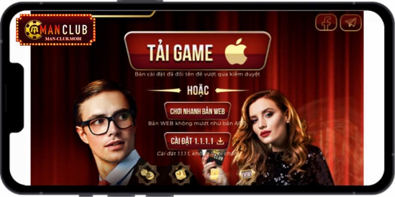 đăng ký manclub Cách đăng ký Manclub thông qua app của nhà cái